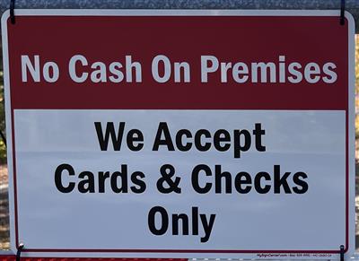 no cash